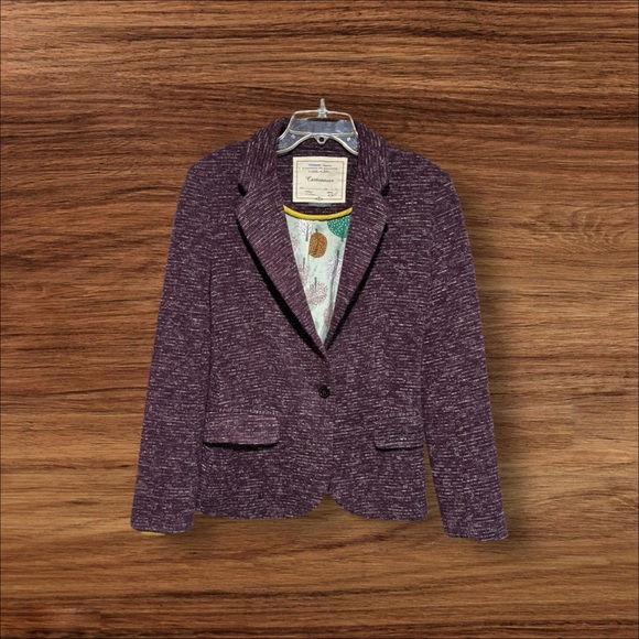 Cartonnier Anthropologie Blazer Jacket Purple - Picture 3 of 7